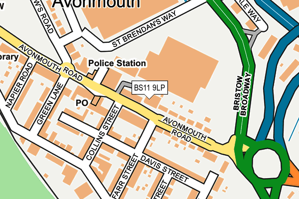 Map of AVONMOUTH HOLDINGS LTD at local scale