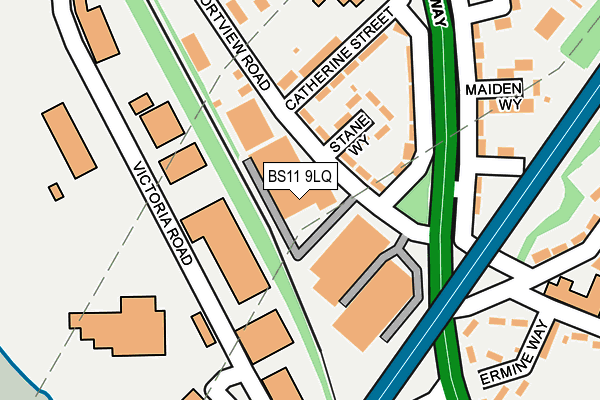 BS11 9LQ map - OS OpenMap – Local (Ordnance Survey)