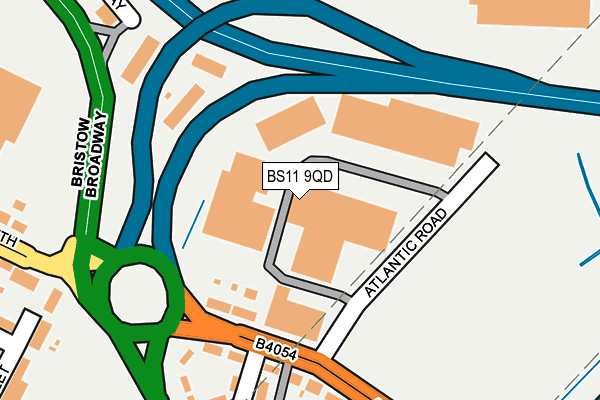 BS11 9QD map - OS OpenMap – Local (Ordnance Survey)