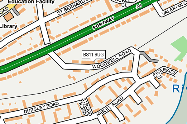 BS11 9UG map - OS OpenMap – Local (Ordnance Survey)