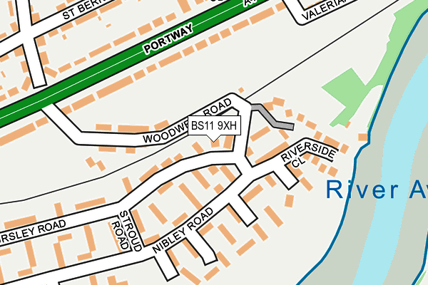 BS11 9XH map - OS OpenMap – Local (Ordnance Survey)