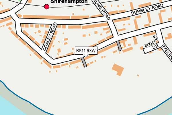 BS11 9XW map - OS OpenMap – Local (Ordnance Survey)