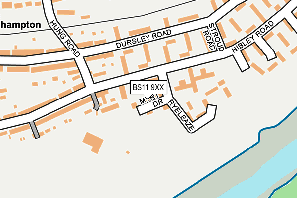 BS11 9XX map - OS OpenMap – Local (Ordnance Survey)