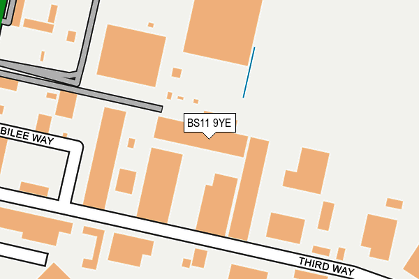 BS11 9YE map - OS OpenMap – Local (Ordnance Survey)