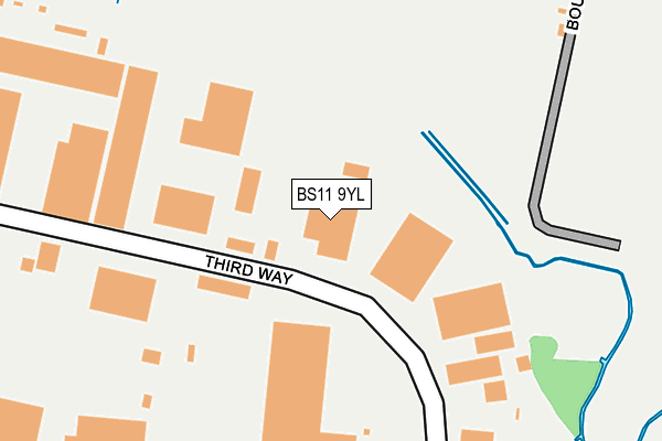 BS11 9YL map - OS OpenMap – Local (Ordnance Survey)