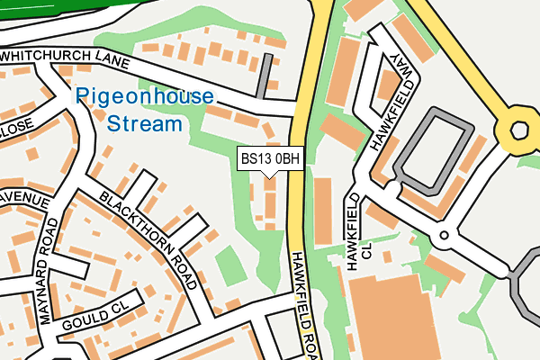 BS13 0BH map - OS OpenMap – Local (Ordnance Survey)