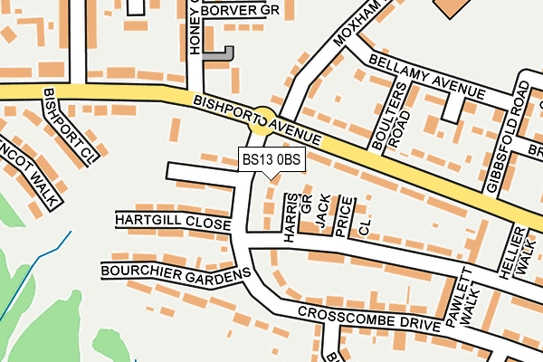 BS13 0BS map - OS OpenMap – Local (Ordnance Survey)