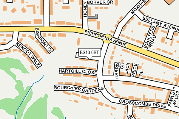 BS13 0BT map - OS OpenMap – Local (Ordnance Survey)