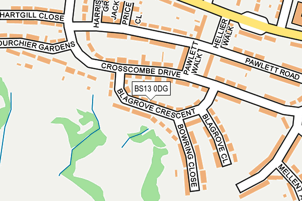 BS13 0DG map - OS OpenMap – Local (Ordnance Survey)