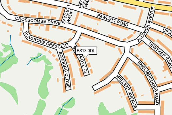 BS13 0DL map - OS OpenMap – Local (Ordnance Survey)