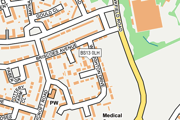 BS13 0LH map - OS OpenMap – Local (Ordnance Survey)