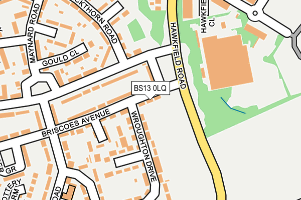 BS13 0LQ map - OS OpenMap – Local (Ordnance Survey)