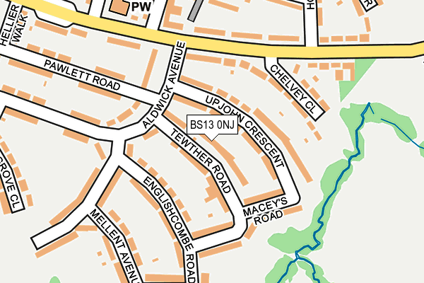 BS13 0NJ map - OS OpenMap – Local (Ordnance Survey)