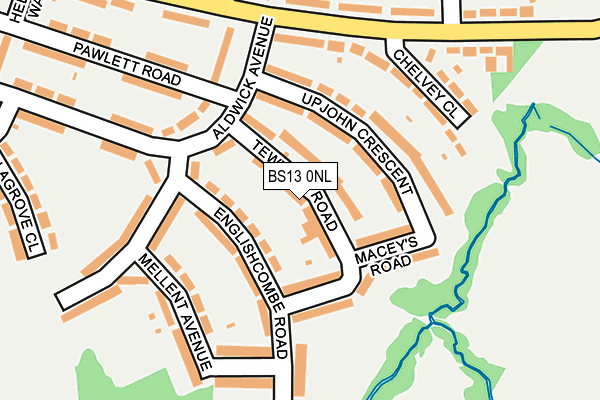 BS13 0NL map - OS OpenMap – Local (Ordnance Survey)