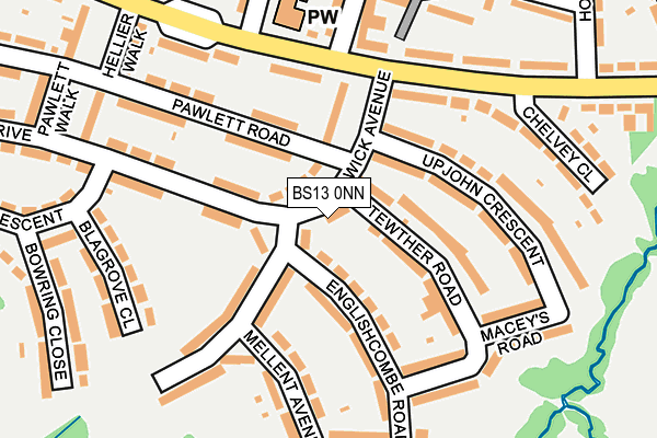 BS13 0NN map - OS OpenMap – Local (Ordnance Survey)