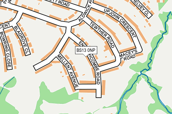 BS13 0NP map - OS OpenMap – Local (Ordnance Survey)