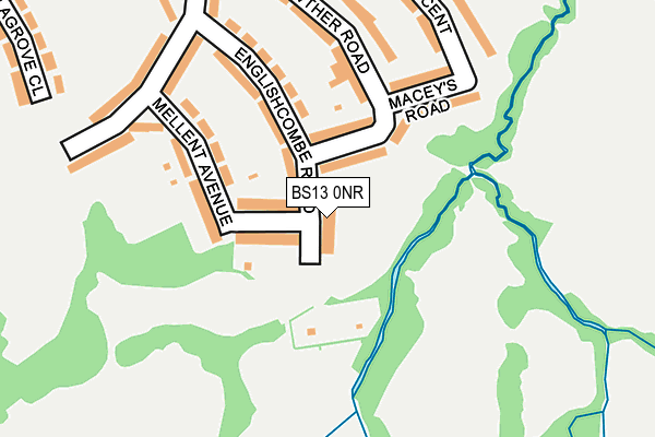 BS13 0NR map - OS OpenMap – Local (Ordnance Survey)