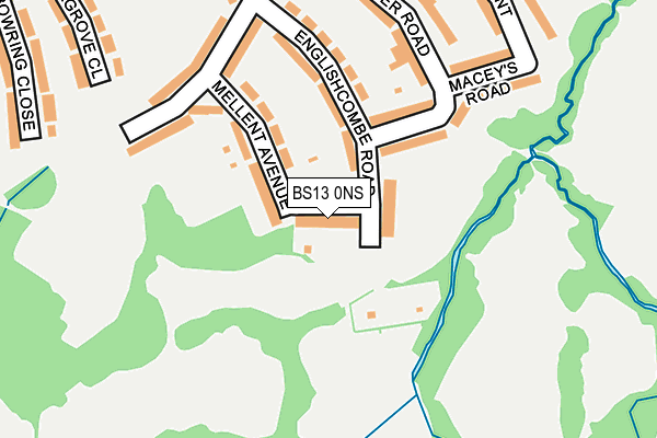 BS13 0NS map - OS OpenMap – Local (Ordnance Survey)