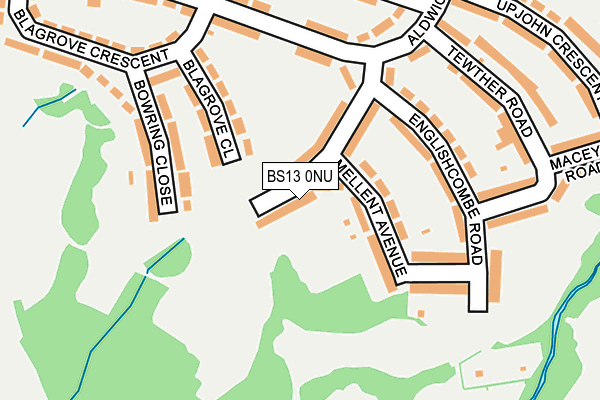 BS13 0NU map - OS OpenMap – Local (Ordnance Survey)