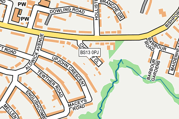 BS13 0PJ map - OS OpenMap – Local (Ordnance Survey)