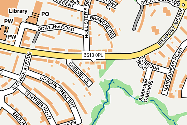 BS13 0PL map - OS OpenMap – Local (Ordnance Survey)