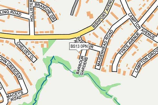 BS13 0PN map - OS OpenMap – Local (Ordnance Survey)