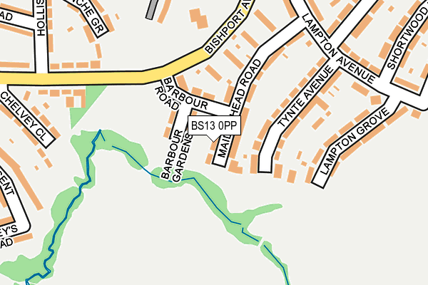 BS13 0PP map - OS OpenMap – Local (Ordnance Survey)