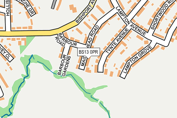 BS13 0PR map - OS OpenMap – Local (Ordnance Survey)