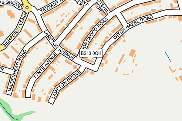 BS13 0QH map - OS OpenMap – Local (Ordnance Survey)
