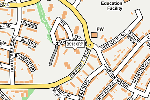 BS13 0RP map - OS OpenMap – Local (Ordnance Survey)