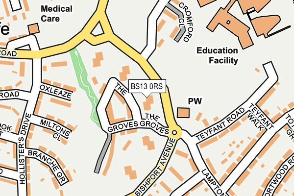 BS13 0RS map - OS OpenMap – Local (Ordnance Survey)