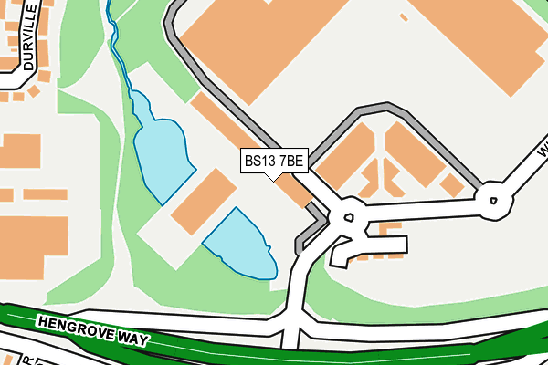 BS13 7BE map - OS OpenMap – Local (Ordnance Survey)