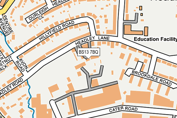 BS13 7BQ map - OS OpenMap – Local (Ordnance Survey)