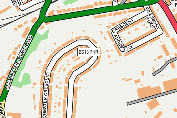 BS13 7HR map - OS OpenMap – Local (Ordnance Survey)