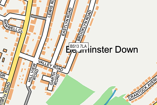 BS13 7LA map - OS OpenMap – Local (Ordnance Survey)