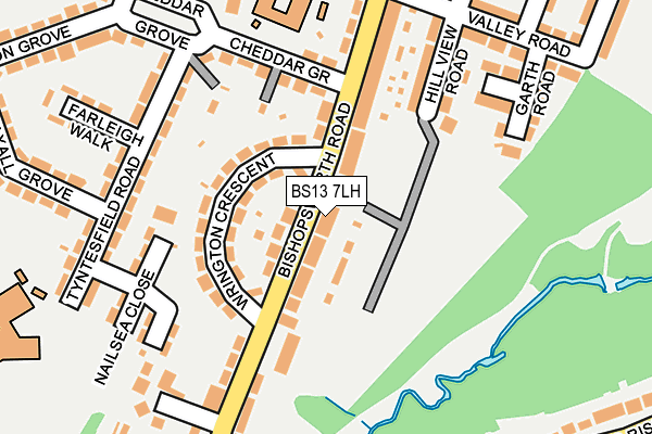 BS13 7LH map - OS OpenMap – Local (Ordnance Survey)