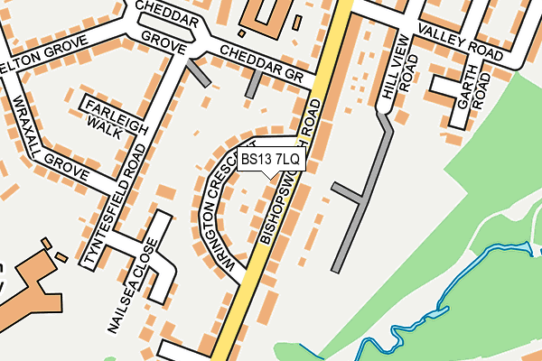 BS13 7LQ map - OS OpenMap – Local (Ordnance Survey)