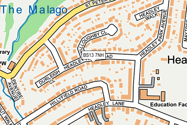 BS13 7NH map - OS OpenMap – Local (Ordnance Survey)
