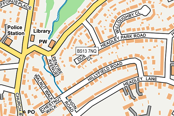 BS13 7NQ map - OS OpenMap – Local (Ordnance Survey)
