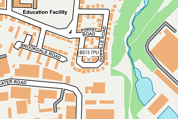 BS13 7PU map - OS OpenMap – Local (Ordnance Survey)