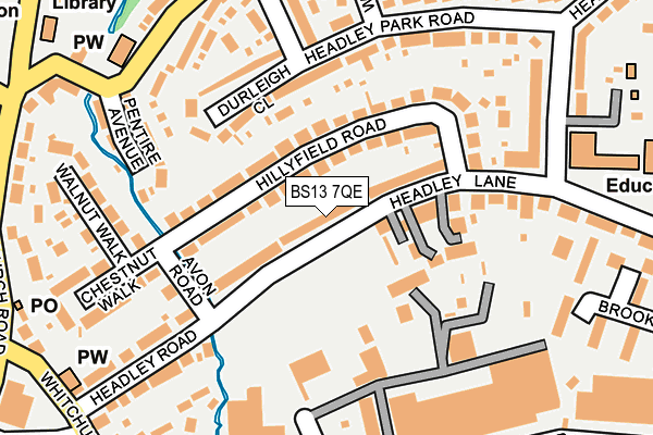 BS13 7QE map - OS OpenMap – Local (Ordnance Survey)