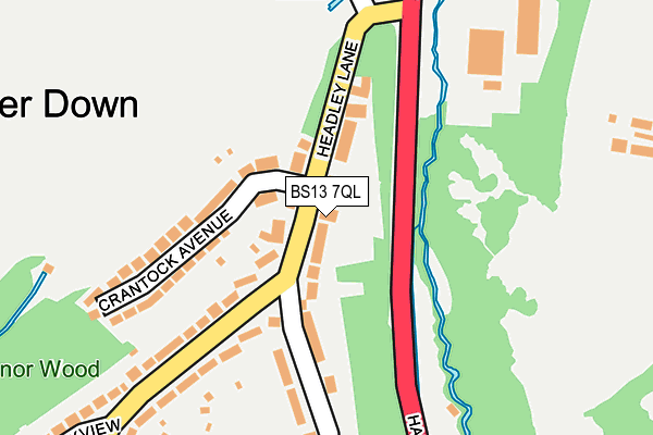 BS13 7QL map - OS OpenMap – Local (Ordnance Survey)