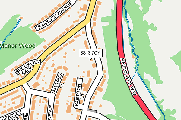 BS13 7QY map - OS OpenMap – Local (Ordnance Survey)