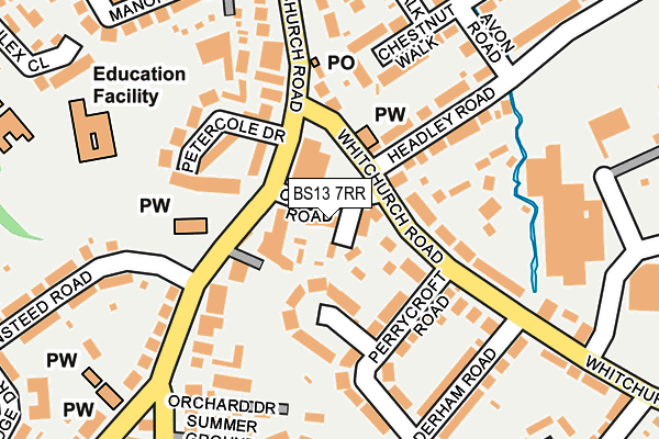 BS13 7RR map - OS OpenMap – Local (Ordnance Survey)