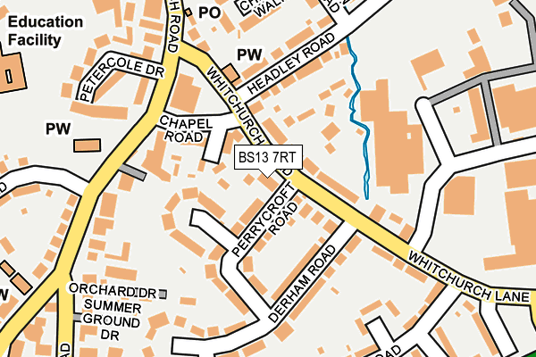BS13 7RT map - OS OpenMap – Local (Ordnance Survey)