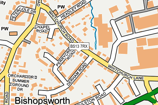 BS13 7RX map - OS OpenMap – Local (Ordnance Survey)
