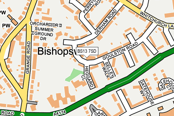 BS13 7SD map - OS OpenMap – Local (Ordnance Survey)