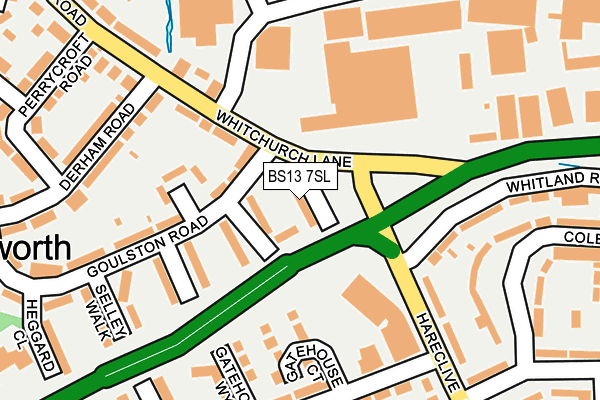 BS13 7SL map - OS OpenMap – Local (Ordnance Survey)