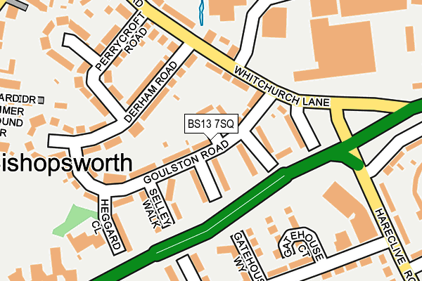 BS13 7SQ map - OS OpenMap – Local (Ordnance Survey)