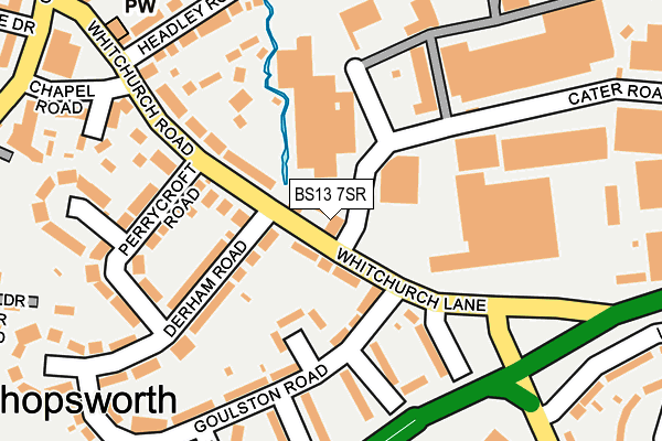 BS13 7SR map - OS OpenMap – Local (Ordnance Survey)